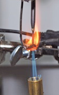 Combustion of a hanging drop of the colloidal coal suspension